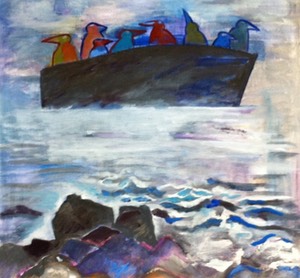 adrift off labrador 20x20