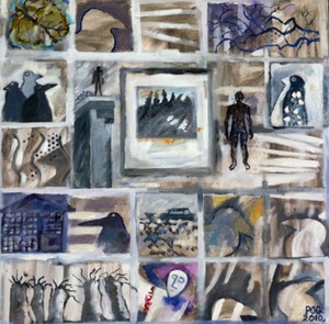 birds and horizon man