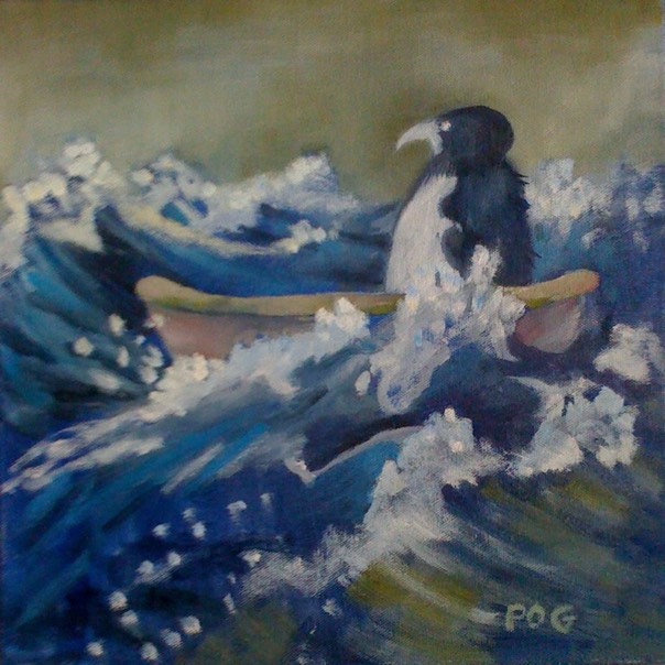rough sea for bird