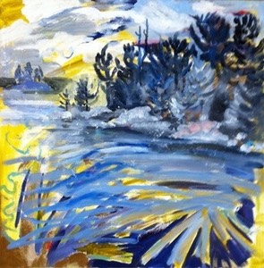 big wind in back bay 16x16